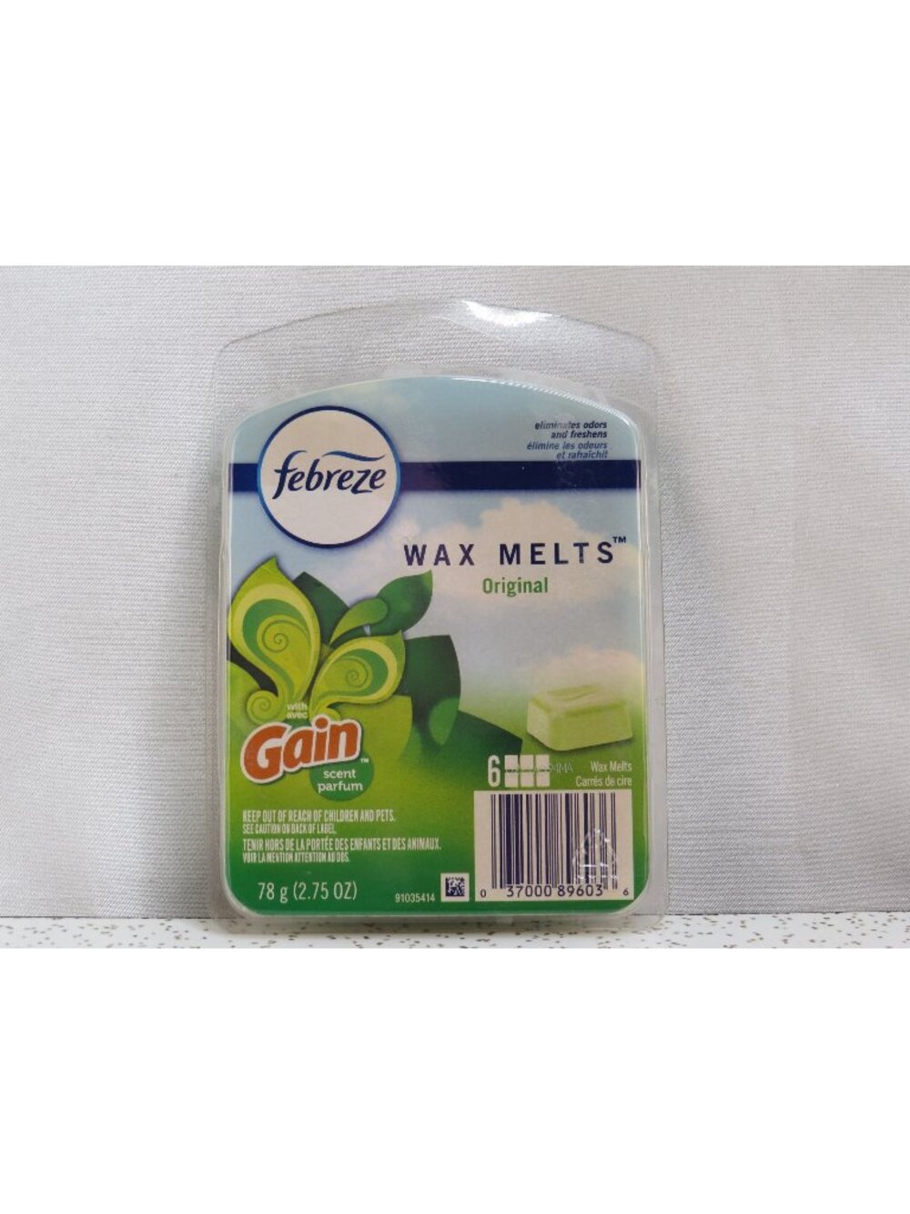 Febreze Gain Original Scent Wax Melts 6 Cubes 2.75 oz Discontinued New Vtg